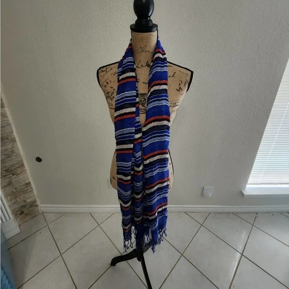 TALBOTS striped‎ long scarf